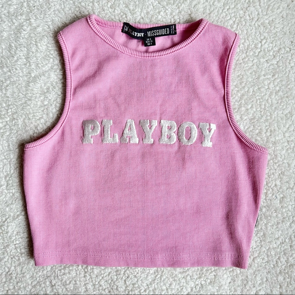 Playboy Cropped Tank Top